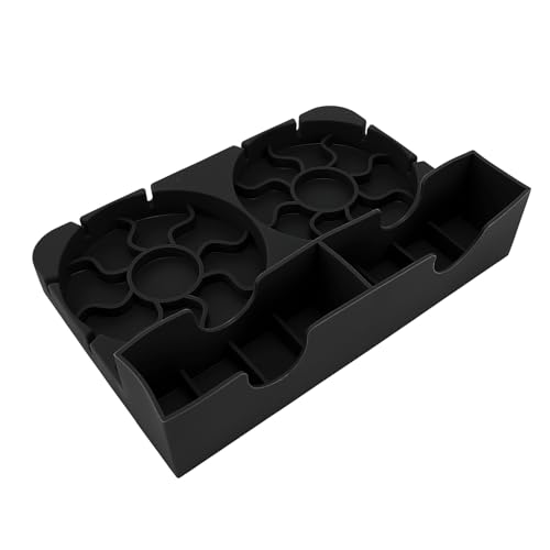 Water Bottle Drying Rack Non Slip Base Silicone Bottle Dryer Stand for Home Office (Black) - color: Black
