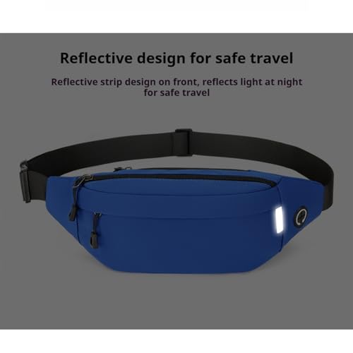 Fanny Pack for Men Women, Waterproof Lightweight Adjustable Black - color: Black