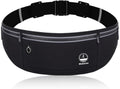 Slim Running Belt Phone Holder Fanny Packs for Women Men - Black - color: T Black