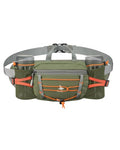 Fanny Pack with 2 Water Bottle Holder for Women Men, Waist Bag - color: Green