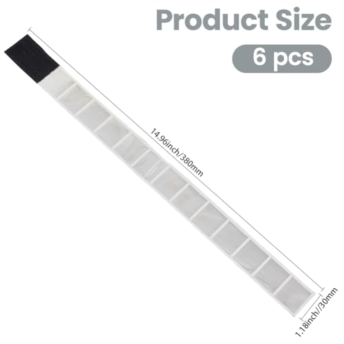 GORGECRAFT 6Pcs White Reflective Arm Bands for Night Walking Runners Reflector Wristbands Wrist Ankle Cycling Running Gear Bike Pant Leg Tape Strap Bicycle Pants Clips Armbands