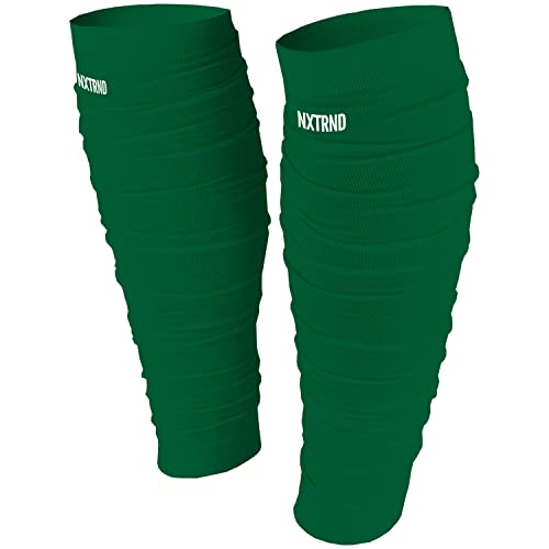 Nxtrnd Football Leg Sleeves, Calf Sleeves for Men & Boys, Sold as a Pair - color: Dark Green, size: One Size