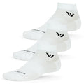 Swiftwick ASPIRE Ankle Socks, Running & Cycling, 3-Pack, Men & Women - color: White-circuit, size: Small