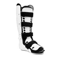 Adjustable Ankle Brace Rigid Orthosis Support Splint, Open Toe Ankle Stabilizer with 4 Hook-and-Loop Straps, Detachable Guard & Washable Liner, Post-Op Ankle Fixation for Sprain Recovery, Large Tall (One Size, Left foot)