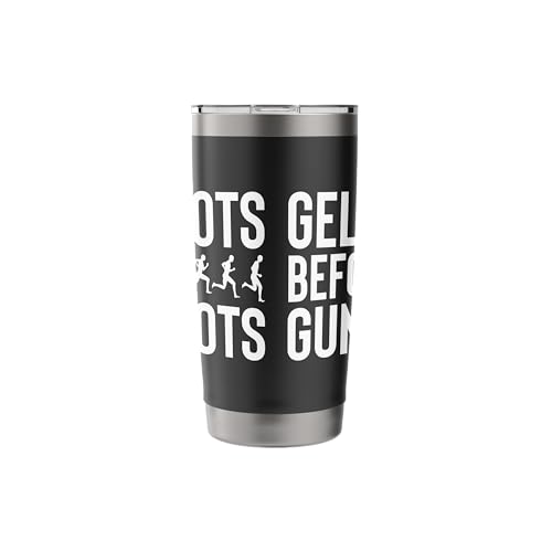 Gel Shots Before Gunshots Half Marathon 13.1 Runner Stainless Steel Insulated Tumbler