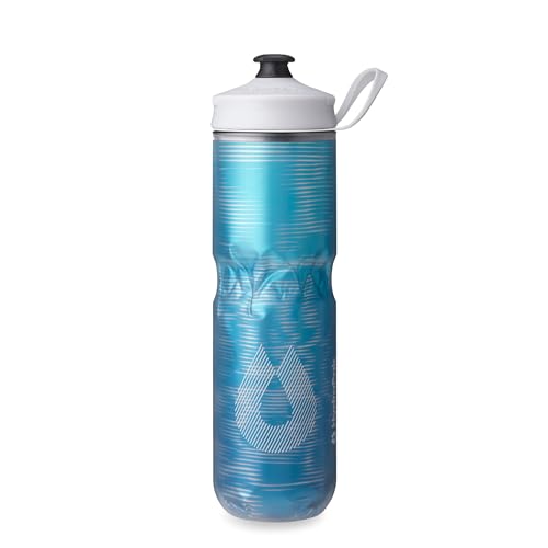 HydraPak Polar Sport Insulated Water Bottle (24oz, Pulse Blue) - color: Pulse Blue, style: 24oz/700ml