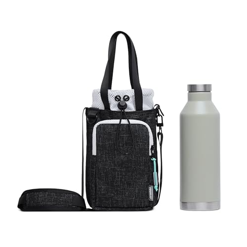 VOORAY Hydration Sling 4L Water Bottle Holder with Strap, Phone Pocket, Detachable Strap & Tote Handles - color: Graphite