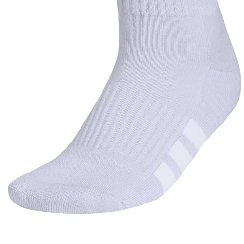 adidas Women's Cushioned Socks 3 Pairs - color: Frozen Purple/Clear Onix Grey/Solar Purple/4.0/Quarter, size: Medium, style: Quarter