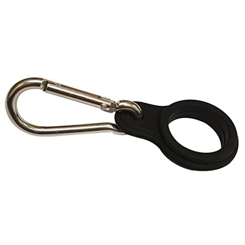 MIRA Durable Silicone Carrier with Carabiner Clip | Fits Any 12oz, 17oz and 25oz Cola Shaped Water Bottles for Outdoor Activities or Daily Use - size: 1 Pack