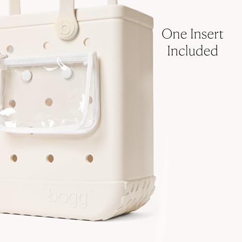 BOGG BAG Medium Tote – 15” x 12.5” x 5” – Essential Bags for Beach, Pool, Boat, Sports, Tailgating, Cruise, Travel - color: Coconut