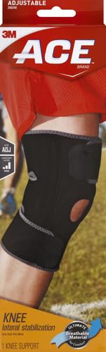 ACE Brand Adjustable Knee Brace with Side Stabilizers Provides Support & Compression to Arthritic and Painful Knee Joints (Pack of 2) - size: Adjustable (Pack of 2)