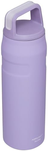 Stanley IceFlow Cap and Carry Water Bottle | Wide Mouth Twist Lid | Lightweight & Leakproof for Travel & Sports | Insulated Stainless Steel | BPA-Free - color: Lavender, style: 24 Oz