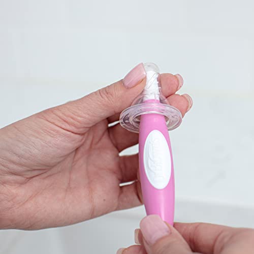 Dr. Brown's Soft Touch No Scratch Baby Bottle Cleaning Brush Nipple Cleaner with Stand and Storage Clip,BPA Free,Pink,(Pack of 12) - style: 12 Pack
