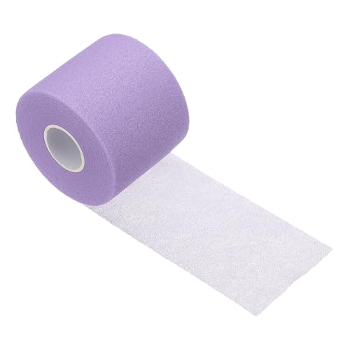 Pre Wrap Tape, Non-Slip Grip Cushion Wrap Prewrap Athletic Tape- Fitting for (Tennis- Badminton - Pickleball - Sports) - color: Purple