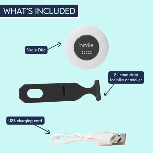 She's Birdie - The Original Personal Safety Alarm Disc for Bikes, Hikes, and Late Nights - Loud Siren, LED Light for Extra Visibility, Rechargeable, Handsfree, Lightweight, Water Resistant (Charcoal) - color: Charcoal