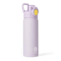 Fjbottle Insulated Water Bottle with Handle 24 oz Straw Flip Top Lid - color: 03 Purple, size: 24 Ounces
