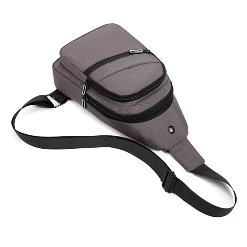 AOSTIHOT Crossbody Sling Bag Small Sling Backpack for Men, Chest Daypack Crossbody Shoulder for Travel Sport Running Hiking Grey - color: Grey