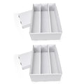 RLAVBL 2 Pack Trading Card Storage Box, 2700 Count Cardboard Card Boxes - size: 2 Pack (3 Row)