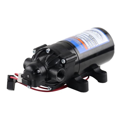 Everflo 12V On-Demand Diaphragm Sprayer Pump - 2.2GPM, 70 PSI, 3/8" FNPT Ports - size: 2.2 GPM, style: FNPT Ports
