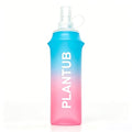 Soft Foldable Water Bottle, Gradient Blue and Pink - color: pink blue