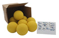 Massage Lacrosse Balls for Targeted Deep Myofascial Release, Trigger Point Therapy, Muscle Knots, Yoga Therapy, Shoulders, Neck, Back, Foot, and Body - Very Firm (8 Count, Yellow) - color: Yellow