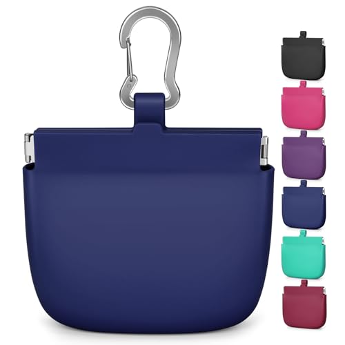 1 Cup Silicone Dog Training Treat Pouch (Blue) - color: Blue
