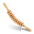 Liitrton Manual Wooden Massage Roller Stick for Muscle Relief, 11-Wheel - size: 11-Wheel-Wood
