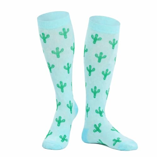 COUVER Unisex Graduated Athletic Compression Socks - color: Cactus, size: Small-Medium