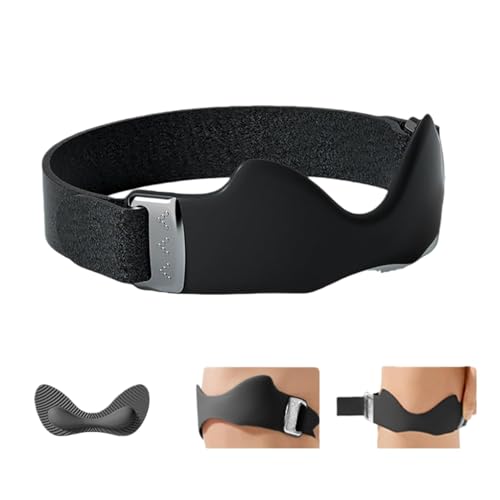 Airbag patellar tendon support Strap, Adjustable breathable anti slip Knee Brace for Tendonitis Pain knee Relief Exercise, run, hike,play ball, high jump, climb,ride 2 Packs (Black-2pc) - color: Black-2pc