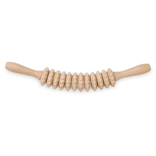 Gaiam Curved Massage Roller, Ergonomic Full-Body Tool