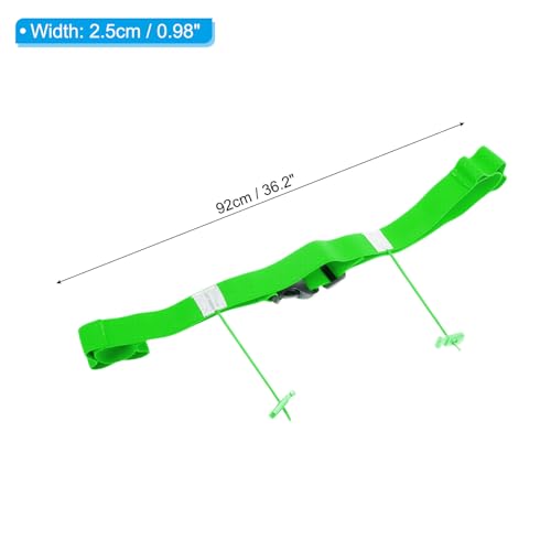 PATIKIL Triathlon Belt Bib Holder, Elastic Marathon Race Number Belt Marathon Running Race Belt with 6 Gel Loops for Marathon Racing Cycling, Green - color: Green