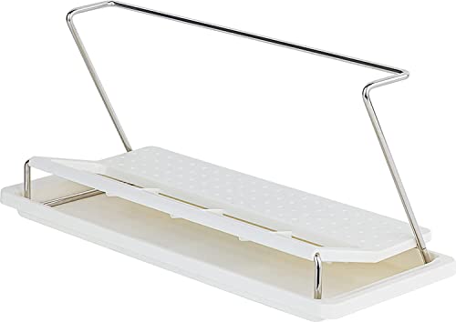 carrotez Bottle Drying Rack with Drain Tray, White - color: White