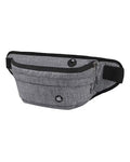 WATERFLY Running Belt Fanny Pack: Runner Marathon Jogging Waist Pack Sport Workout Exercise Fitness Phone Holder Belt for Men Women Jogger Slim Waistband Black - color: Heather Gray