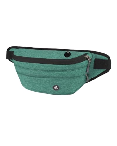 WATERFLY Fanny Pack for Men Women Water Resistant Large Hiking Waist Bag Pack Carrying All Phones for Running Walking Traveling (Dark Green), (ONJ05) - color: Dark Green