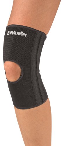 MUELLER Sports Medicine Elastic Knee Stabilizer, Knee Pain Relief Support for Men and Women, Ideal for Arthritis, Sprains, Swelling, Black