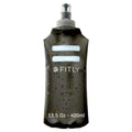 FITLY Soft Flask Running Water Bottle - Collapsible Hydration Flask - color: Black, size: 13.5 Ounces