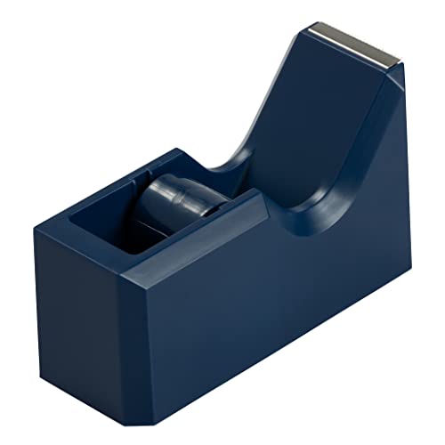 JAM PAPER Colorful Desk Tape Dispensers - Navy Blue - Sold Individually - color: Navy Blue, size: Pack of 1