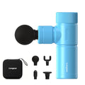 LONGEST Mini Massage Gun for Pain Relief, 4 Heads, Blue - color: 3. Blue