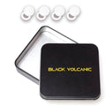 Black Volcanic- Race Bib Magnets Black and White Running bib Magnets, Cycling, Triathlon with Metal Case