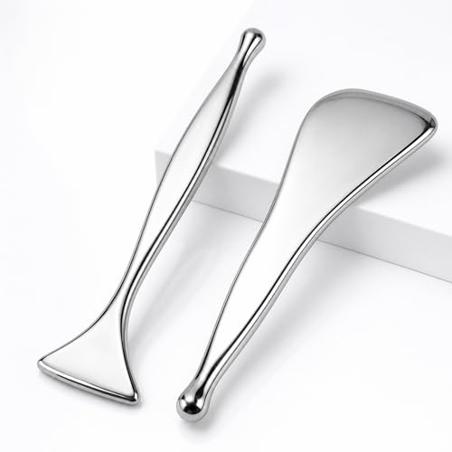 2-Pack Stainless Steel Acupressure Pen and Gua Sha Tool Set - size: 2-Pack