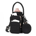 Crossbody Water Bottle Bag with Shoulder Strap for Women, Black - color: Black