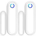 Fosmon 2 Pack WaveLink 51018HOM Add-On Door Contact Sensor Unit (No Receiver) - White - style: 2 Door Sensor Transmitter