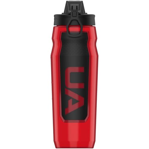 Under Armour 32oz Playmaker Squeeze Water Bottle - color: Red