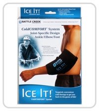 Cold & Hot Therapy System Ice Pack Wrap for Ankle, Elbow and Foot - Ice It! MaxCOMFORT™ (Ankle/Elbow/Foot Design; 10 ½” x 13”) - F30514 - size: 1 Count (Pack of 1)