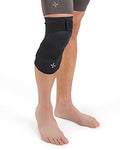 Tommie Copper Compression Knee Sleeve, Black, X-Large, Unisex, Support - size: X-Large