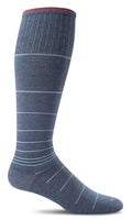 Sockwell Men's Circulator Moderate Graduated Compression Sock - color: Denim, size: Medium-Large