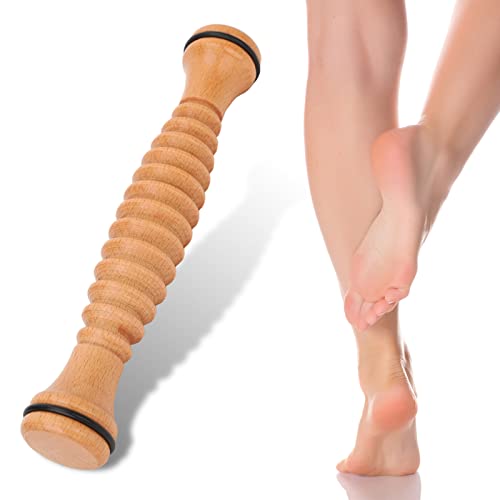 Foot Massage Roller,Wooden Foot Massage Roller, Comfortable Stress Relieving Foot Roller Massage Tool Foot Arch Roller Muscle Relaxing Foot Roller