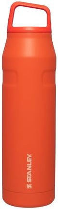 Stanley IceFlow Cap and Carry Water Bottle | Wide Mouth Twist Lid | Lightweight & Leakproof for Travel & Sports | Insulated Stainless Steel | BPA-Free - color: Tigerlily, style: 36 Oz