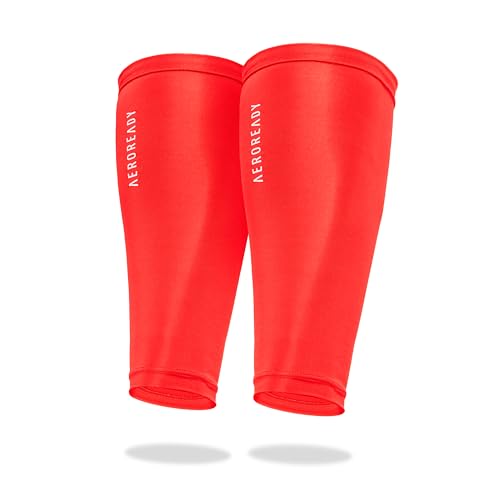 adidas Compression Calf Sleeve - color: Red, size: Small-Medium