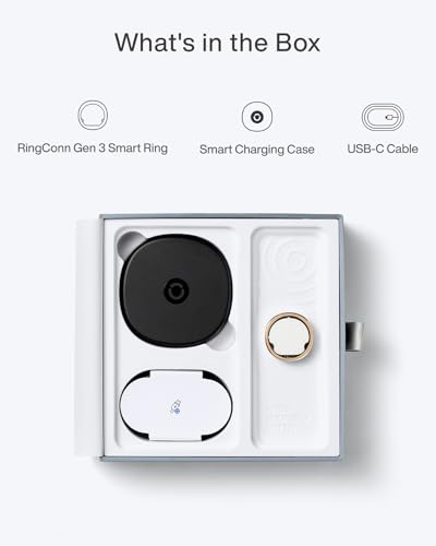 RingConn Gen 3 Smart Ring - Vascular Trends(Size 15, Matte Black) - color: Matte Black, size: 15